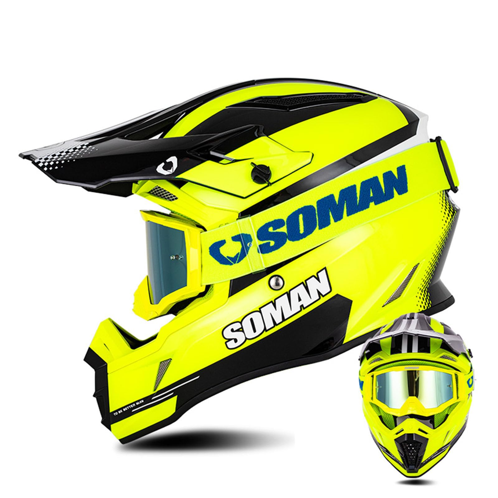 SOMAN そーまん オフロードヘルメット バイク用 オリジナルデザイン